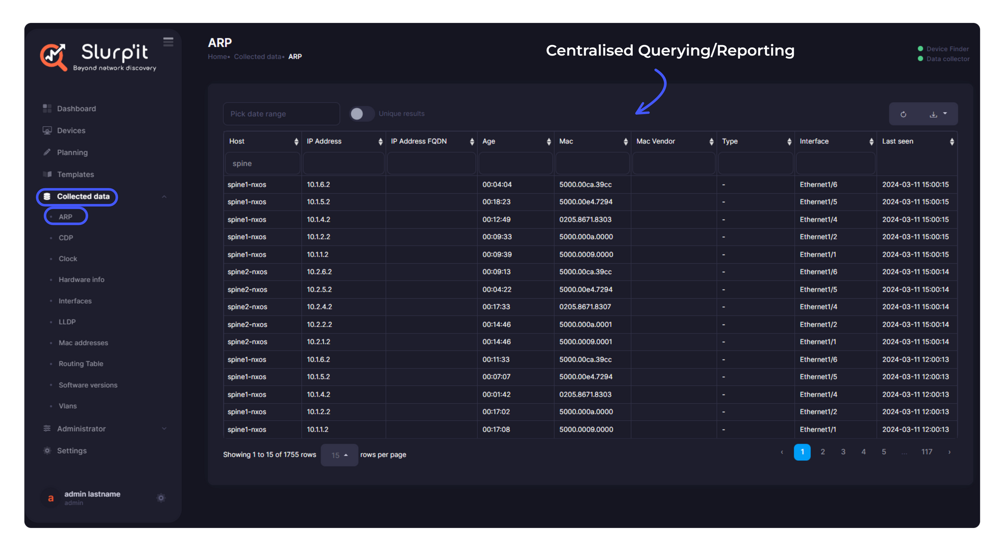 Network Discovery with Slurp'it