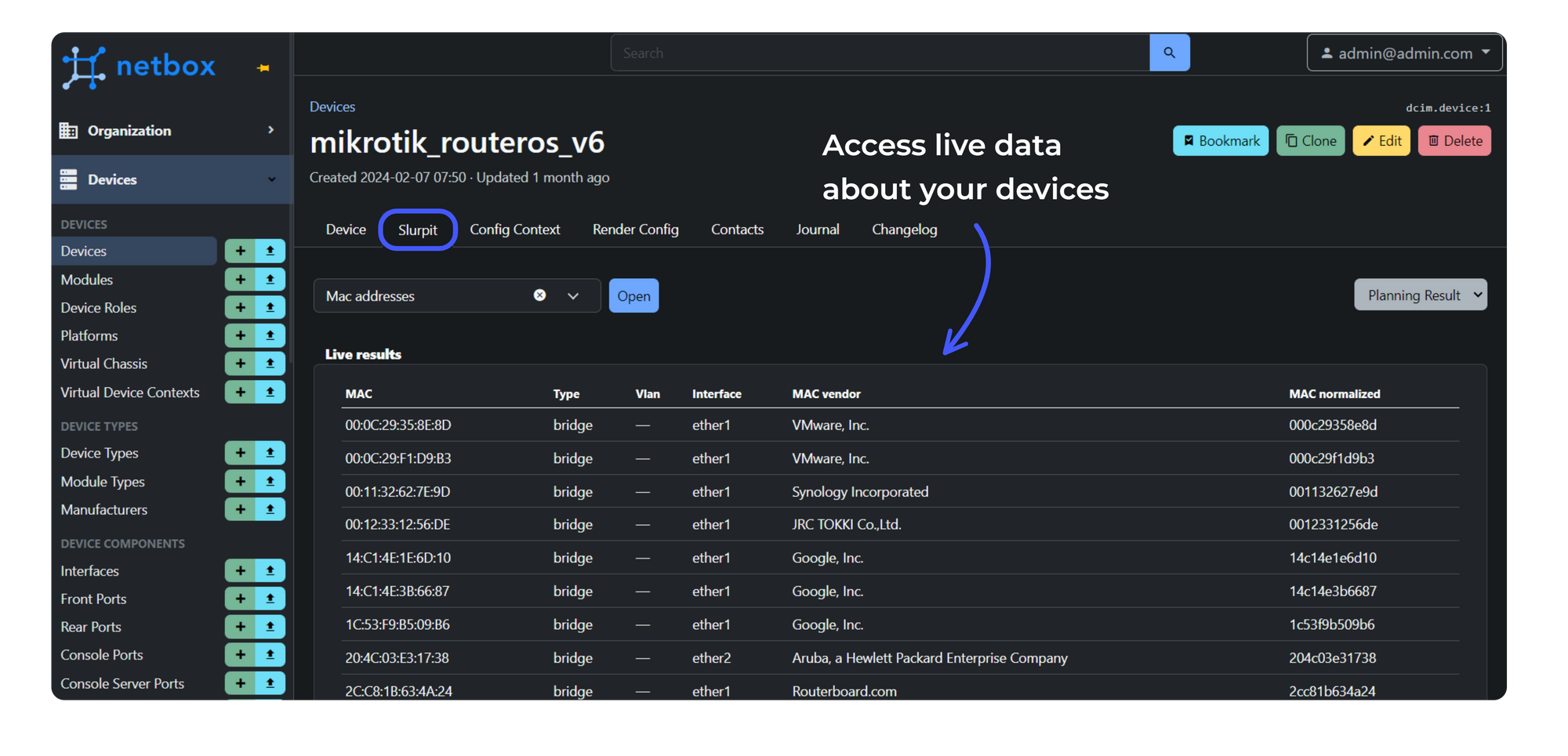 Network Discovery with Slurp'it